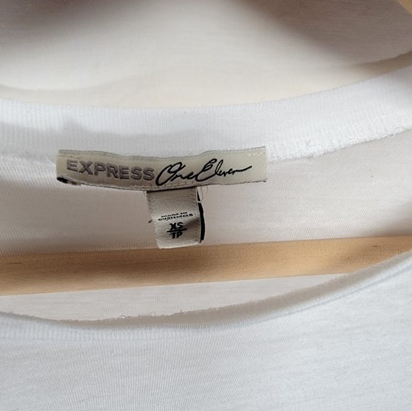 Express Tops Express One Eleven Watermelon Graphic T Shirt Size XS Semi-Sheer - Picture 3 of 5